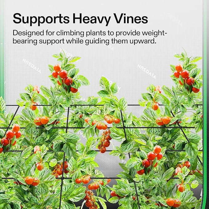 VIVOSUN 2 x 2Ft. Elastic Trellis Netting with 4 Hooks for Climbing Plants, Vegetables, Fruits, and Flowers, 2-Pack