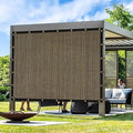Artpuch Outdoor Pergola Shade Cover 7x7 FT Sun Shade Cloth with Grommets Mocha 90% UV Protection Canopy Patio Privacy Screen (Customized Available)