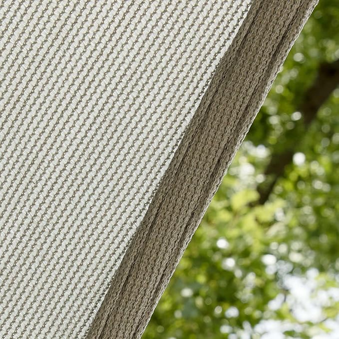 Amgo Custom Size 8' x 10' x 12.8' Grey Right Triangle Sun Shade Sail Order to Make Canopy Awning UPF50+ AGSLT, 95% UV Blockage, Water & Air Permeable, 200GSM Commercial Standard (We Customize)