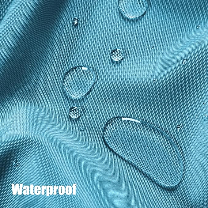 BONZER Outdoor Curtains for Patio Waterproof Thick Privacy Extra Wide Grommet Light Filtering Outside Curtains for Porch Pergola Gazebo Deck, 1 Panel, 150W x 84L inch, Teal