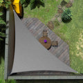 Amgo Custom Size 20' x 21' x 29' Grey Right Triangle Sun Shade Sail Order to Make Canopy Awning UPF50+ AGSLT, 95% UV Blockage, Water & Air Permeable, 200GSM Commercial Standard (We Customize)