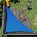 Amgo Custom Size 10' x 13' x 16.4' Blue Right Triangle Sun Shade Sail Order to Make Canopy Awning UPF50+ AGSLT, 95% UV Blockage, Water & Air Permeable, 200GSM Commercial Standard (We Customize)