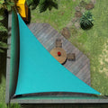 Amgo Custom Size 15' x 20' x 25' Turquoise Triangle Sun Shade Sail UPF50+ AGTAPRT12, Order to Make Canopy Awning, 95% UV Blockage, Water & Air Permeable, Commercial Standard (We Customize)