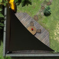 Amgo Custom Size 13' x 15' x 19.8' Black Right Triangle Sun Shade Sail UPF50+ AGTAPRT12, Order to Make Canopy Awning, 95% UV Blockage, Water & Air Permeable, Commercial Standard (We Customize)